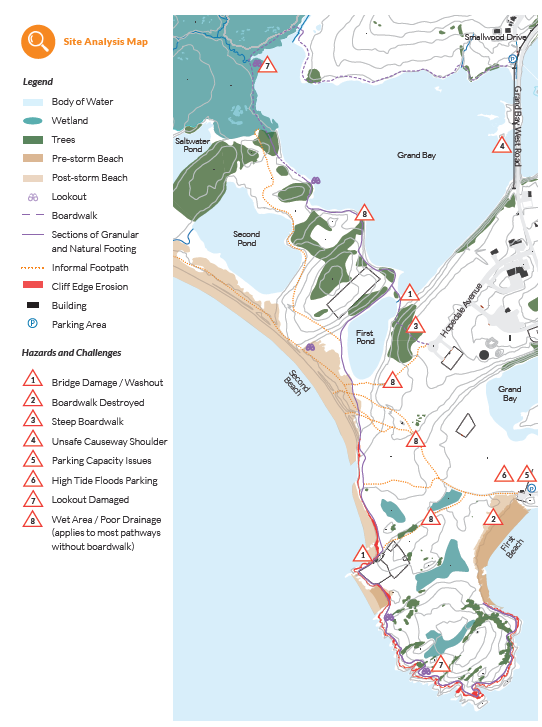 Site analysis map of Grand Bay West. (Image: M&W)