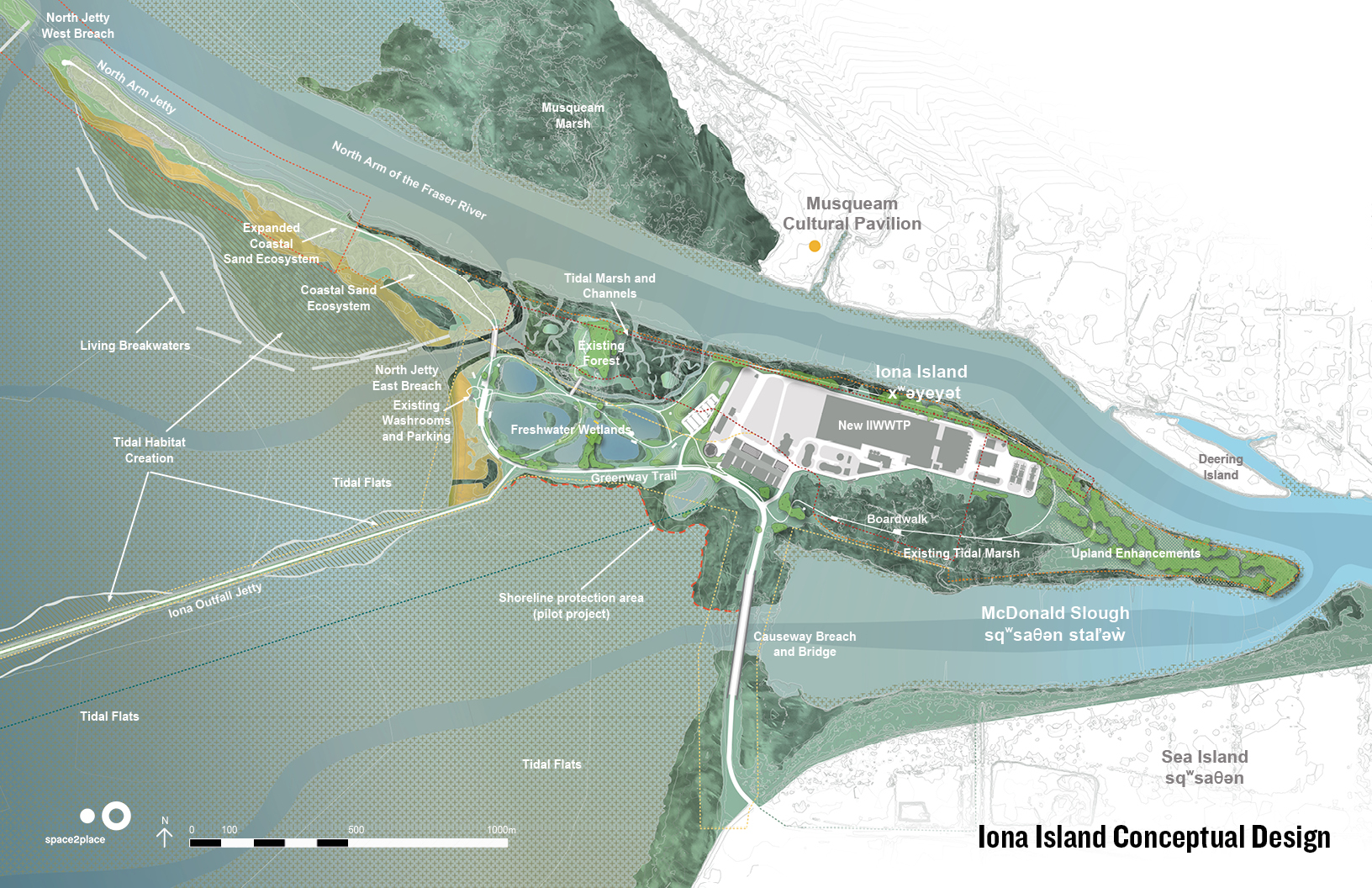 Illustrated conceptual design plan