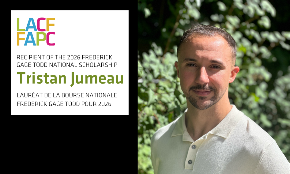 Tristan Jumeau is the recipient of the 2026 Frederick Gage Todd National Scholarship