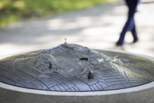 Detail of map showing iconic landmarks