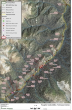 Trail issues and recommendations were mapped and submitted as interactive maps to BC Parks.