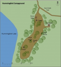 The team worked closely in campground bear risk assessments and creating campground site plans.