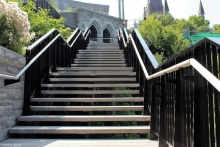 Stairway Landscape 3 - view of upper belvedere and Ventilation Tunnel