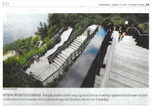 Ottawa Citizen "Stairs worth stares" - Publicity news article, August 9, 2017