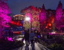 The spring celebration “The Land of Luna” in 2016 coincided with the public opening of The Rock Garden and included dramatic lighting and live music throughout the garden.