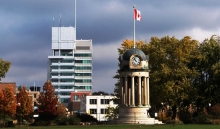 VICTORIA PARK CLOCK TOWER WITH CBD IN BACKGROUND