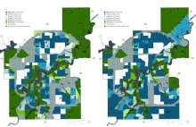 Although a city-wide project, the framework provides great fine scale detail on individual neighbourhoods of the city.