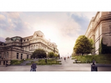 Construction of a STRAMP (ramp and steps) will planting provides an easy link wi