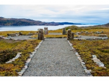 Success of the re-vegetation effort shown in the tundra’s early fall colours